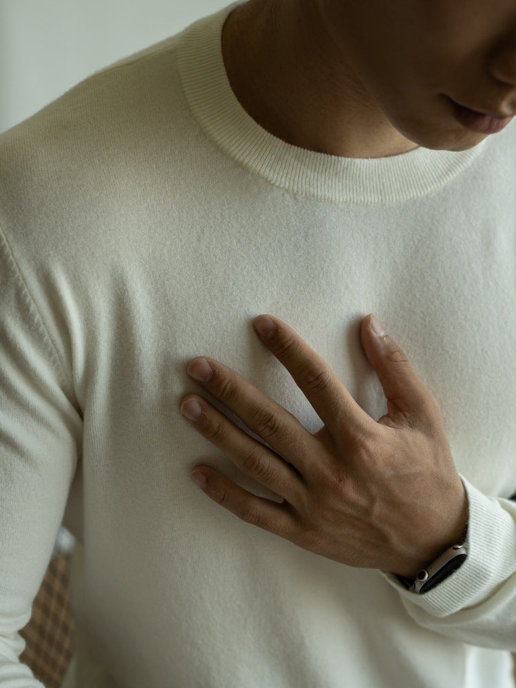 12-gauge warm crew neck sweater