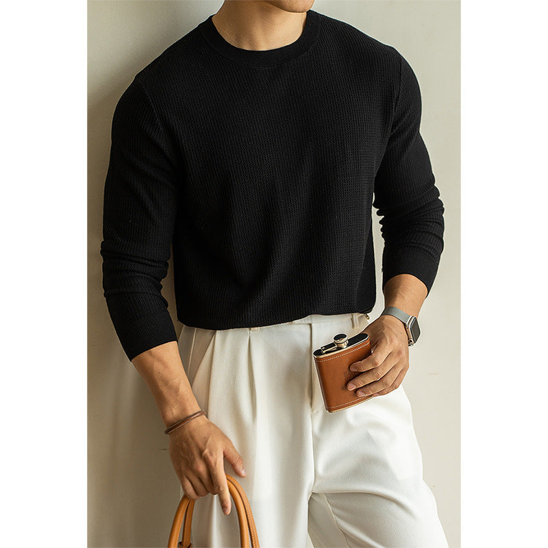 mulberry silk blended long-sleeve T-shirt