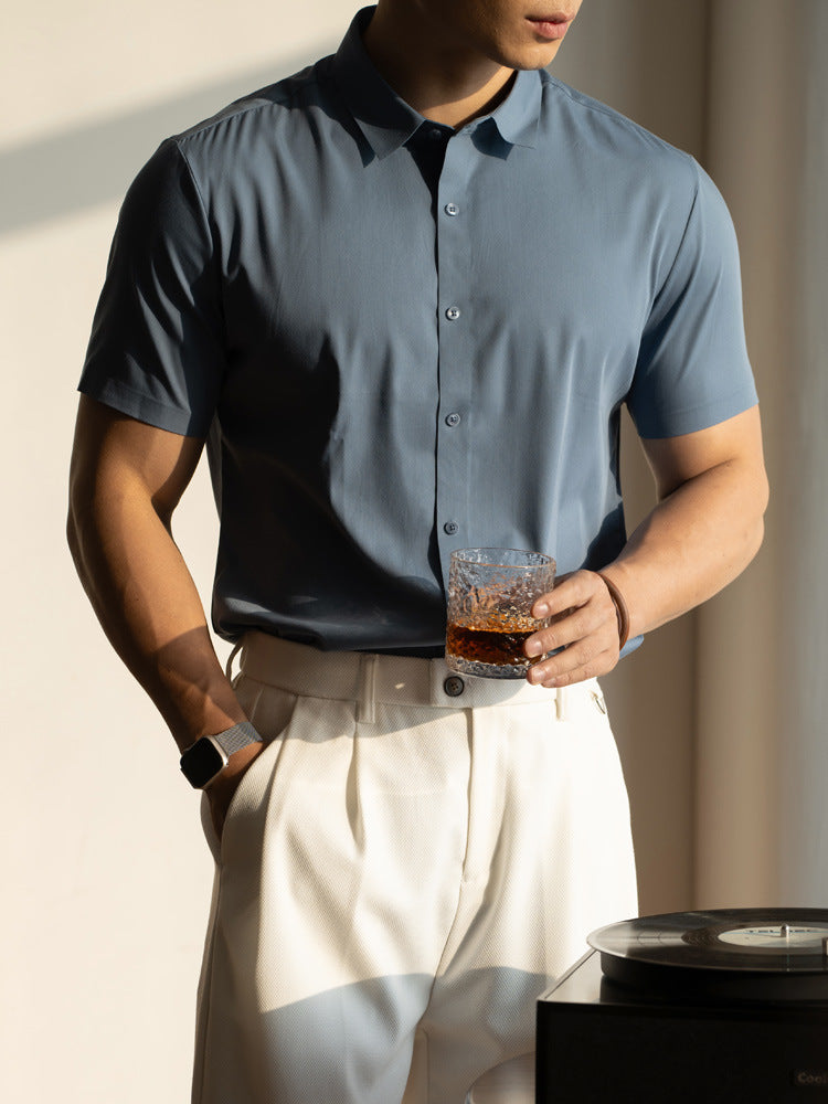 Ice-silk cooling T-shirt