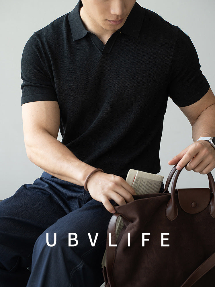 【天丝&amp;桑蚕丝】冰丝凉感抗皱短袖Polo衫男士2025夏商务休闲上衣