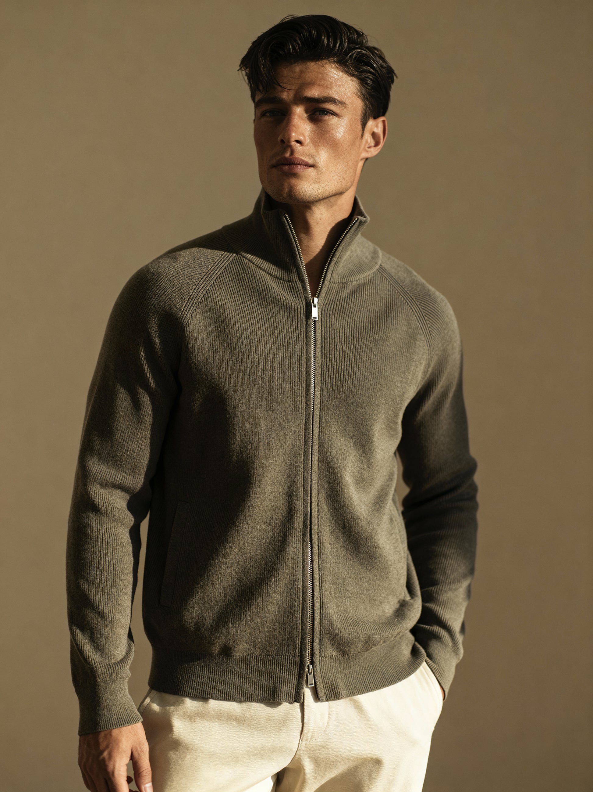 The Saint-Tropez Double-Zip Cardigan