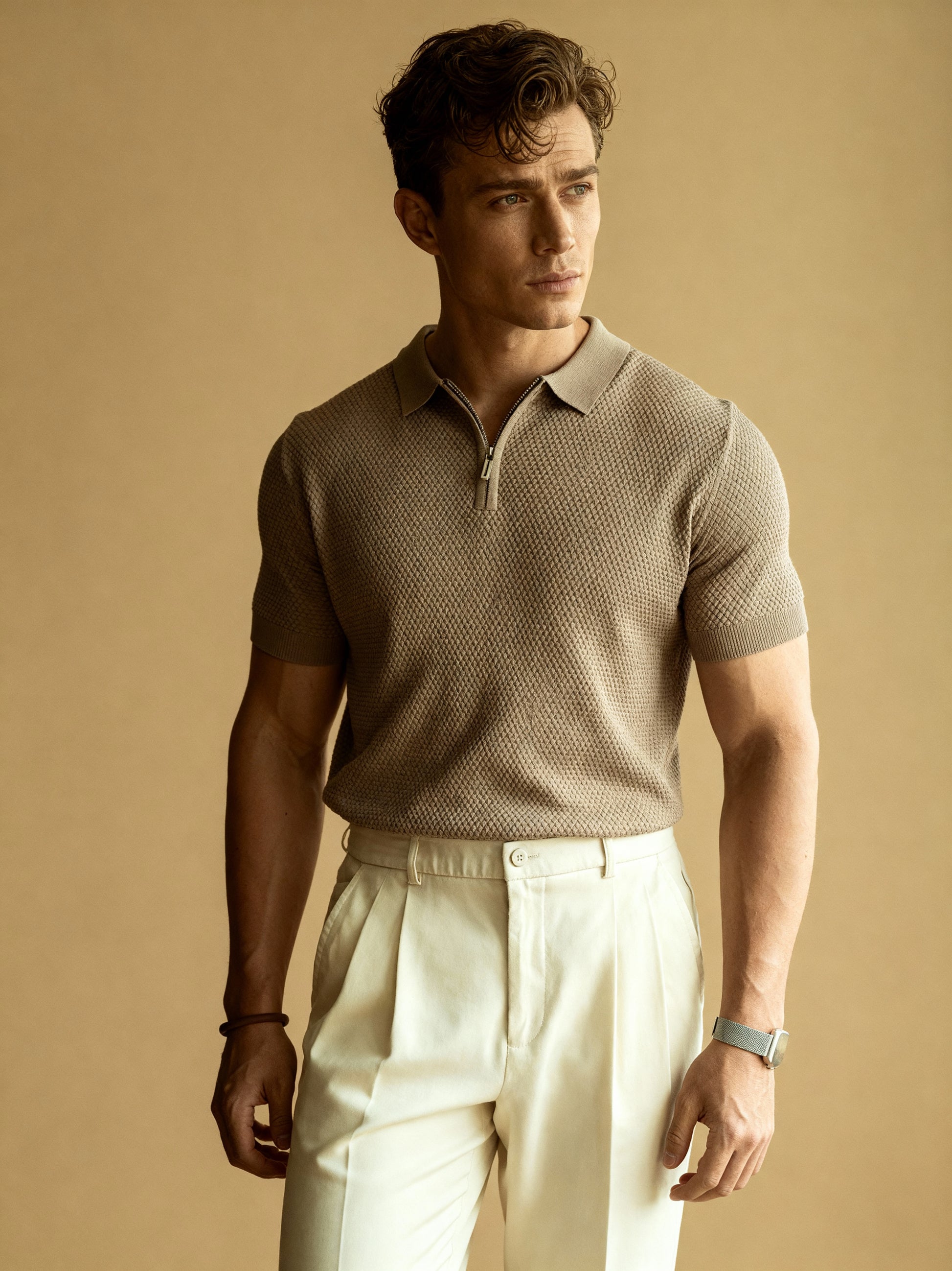 The Côte d’Azur Half-Zip Polo