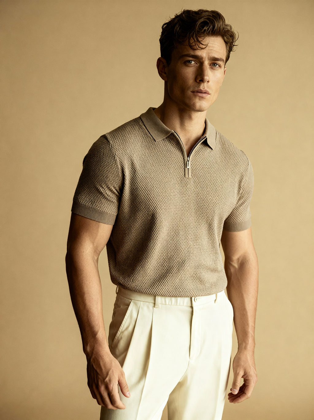 The Côte d’Azur Half-Zip Polo