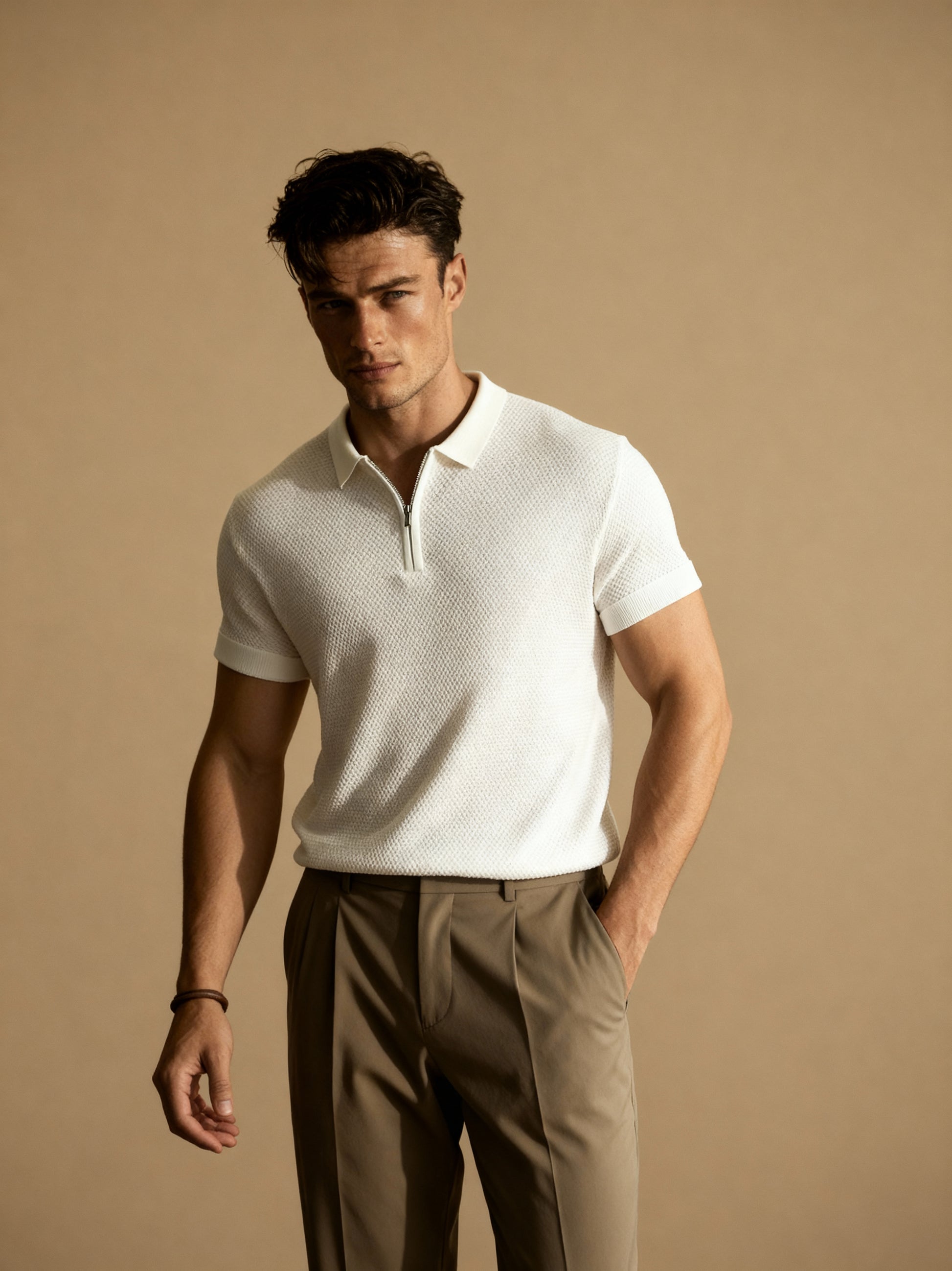 The Côte d’Azur Half-Zip Polo