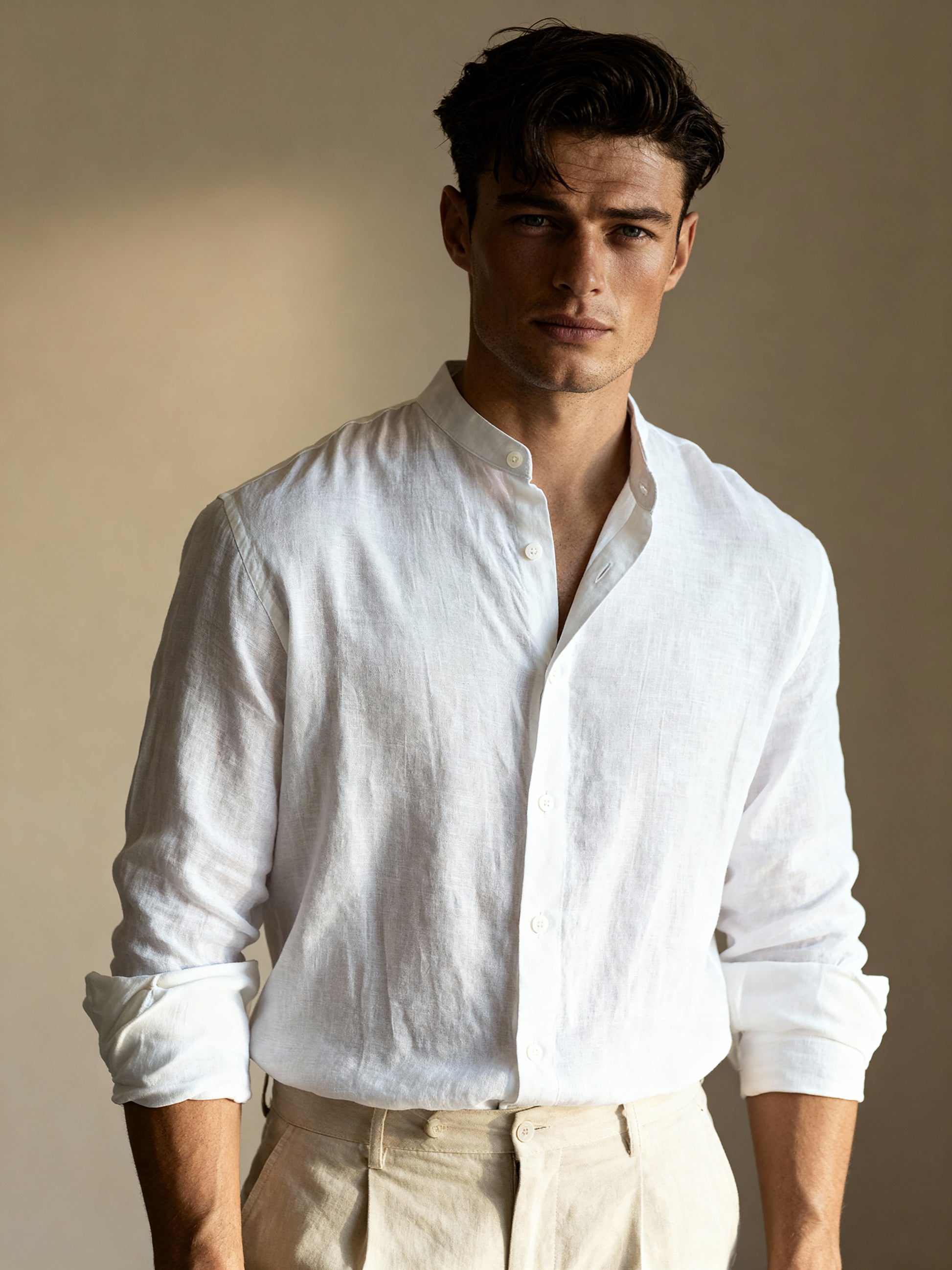 The Riviera Stand-Collar Shirt