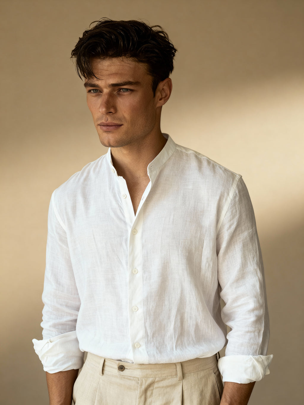 The Riviera Stand-Collar Shirt