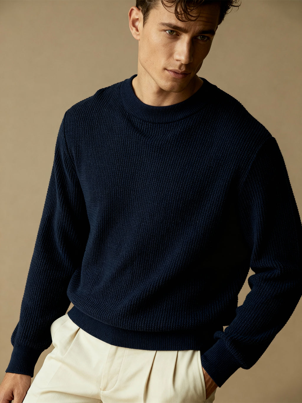The Riviera Waffle Knit