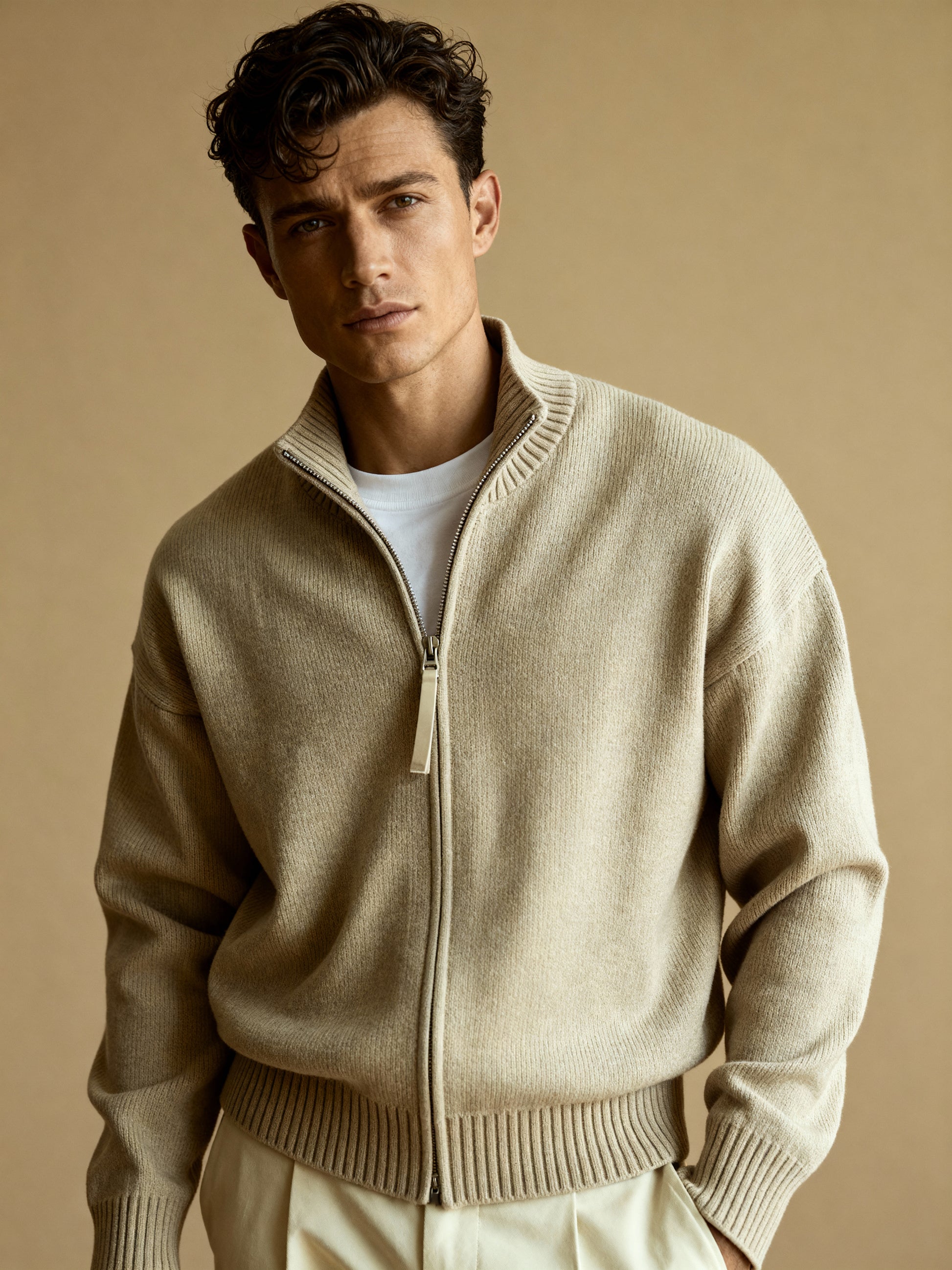 The Ascot Zip Cardigan