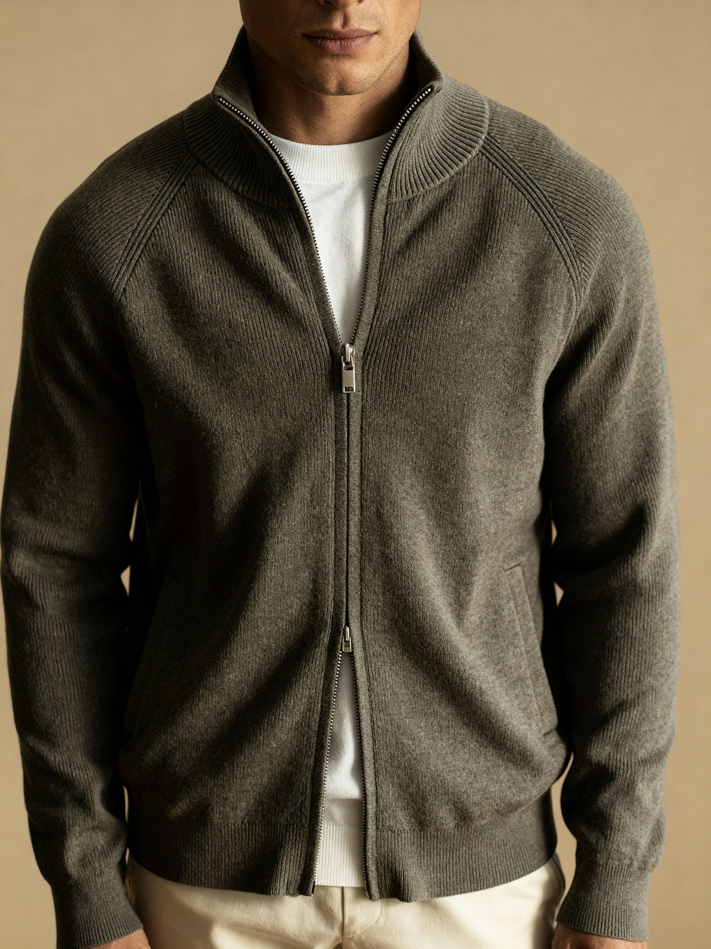 The Saint-Tropez Double-Zip Cardigan