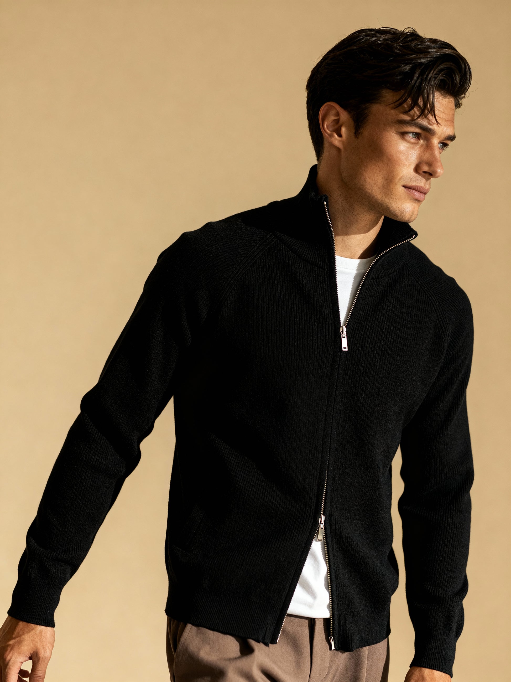 The Saint-Tropez Double-Zip Cardigan