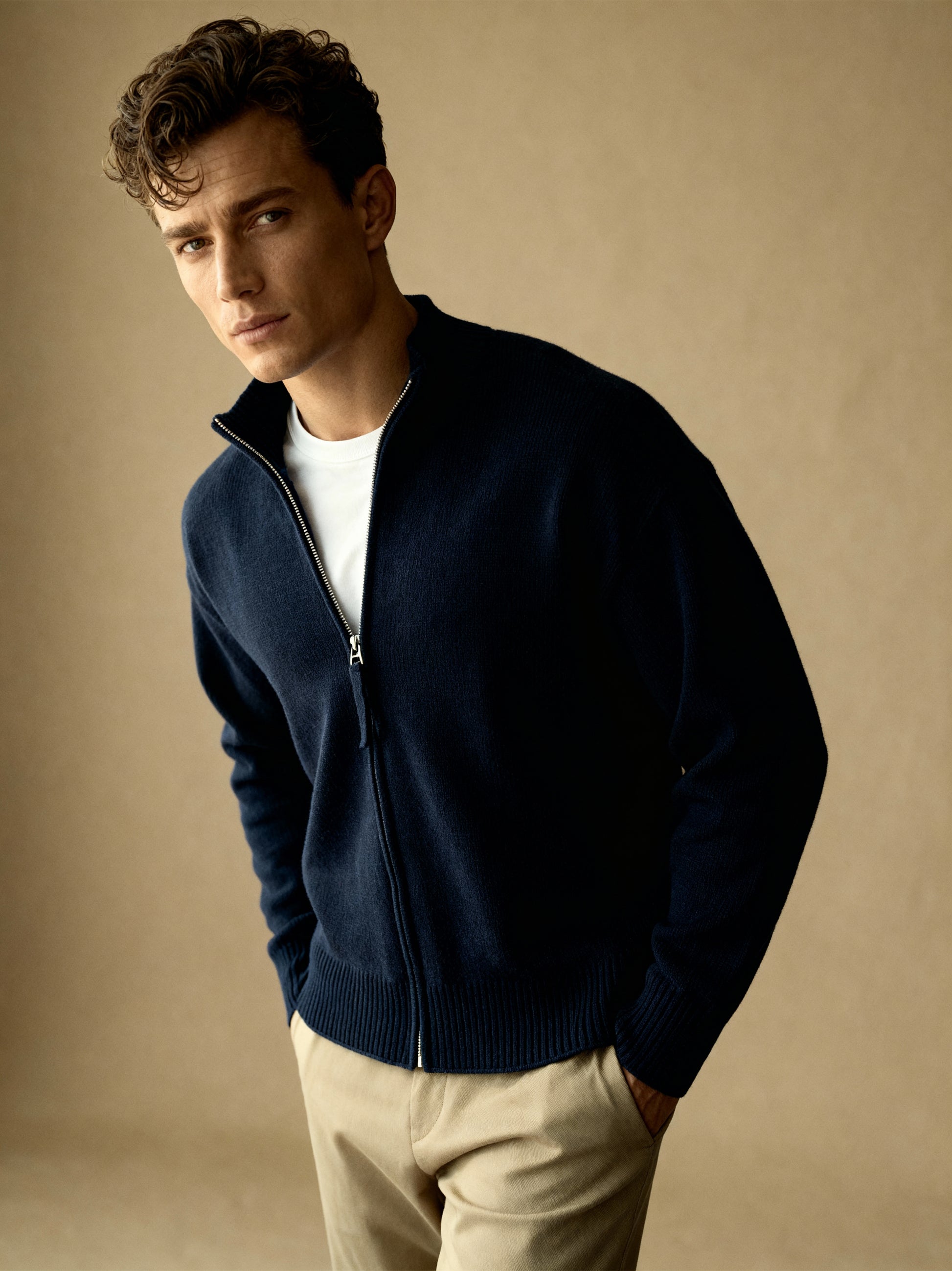 The Ascot Zip Cardigan