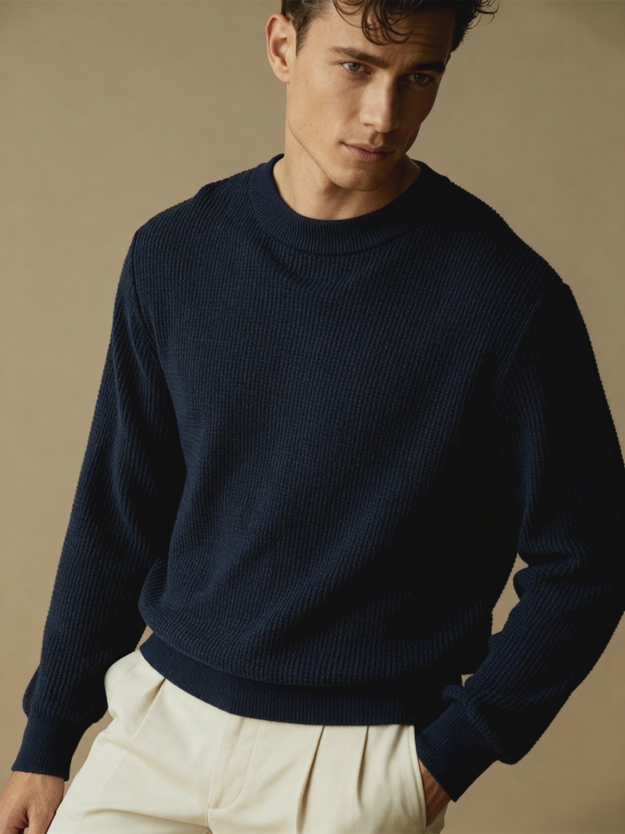 The Riviera Waffle Knit